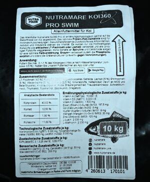 Nutramare Koi 360 Pro Swim 10 Kg 4,5mm